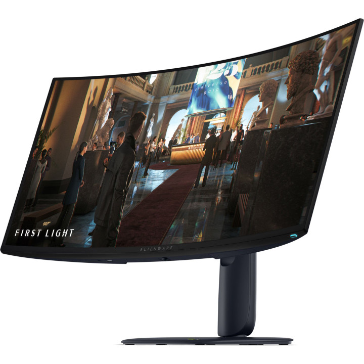 Монитор Dell Alienware AW3426DW, 34" UWQHD (3440x1440) QD-OLED 280Hz, 21:9, 1800R, 0.03ms, 99% DCI-P3, DP1.4, 2xHDMI2.1, USB-C -