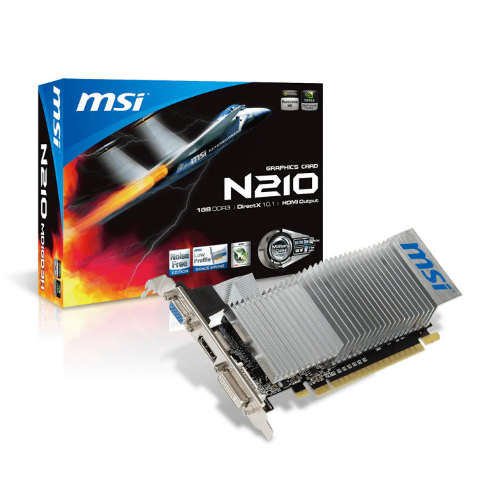 Видео карта MSI GeForce GT210 1GB DDR3 - 912-V809-4404 - 1