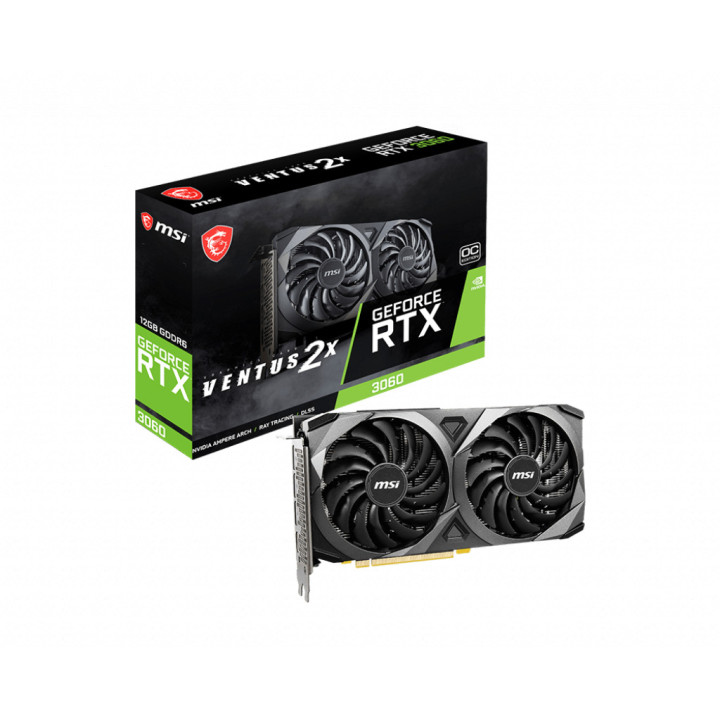 Видео карта MSI nVidia GeForce RTX3060 VENTUS 2X 12G OC - 912-V397-039 - 1
