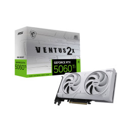 Видео карта MSI Nvidia GeForce RTX 5060 Ti 8G VENTUS 2X OC WHITE PLUS, 8GB GDDR7, 128bit - 1