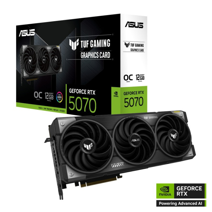 Видео карта Asus TUF Gaming RTX 5070 OC 12GB GDDR7 - 90YV0LZ0-M0NA00 - 1