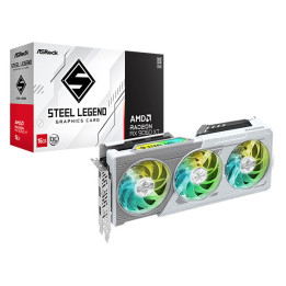 Видео карта ASRock Radeon RX 9060 XT Steel Legend 16GB OC GDDR6, 128bit - RX9060XT SL 16GO - 1