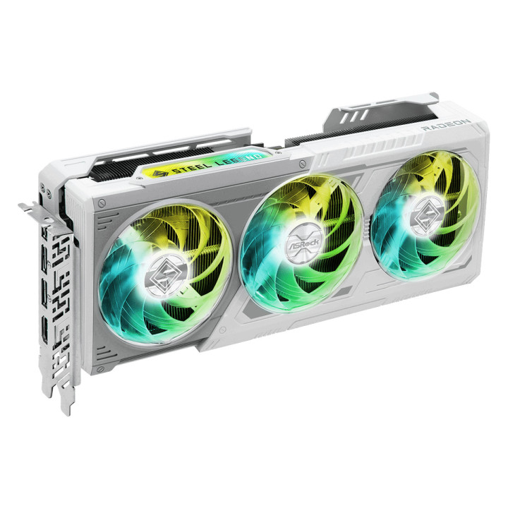 Видео карта ASRock Radeon RX 9070 XT STEEL LEGEND 16GB GDDR6 - RX9070XT SL 16G - 3