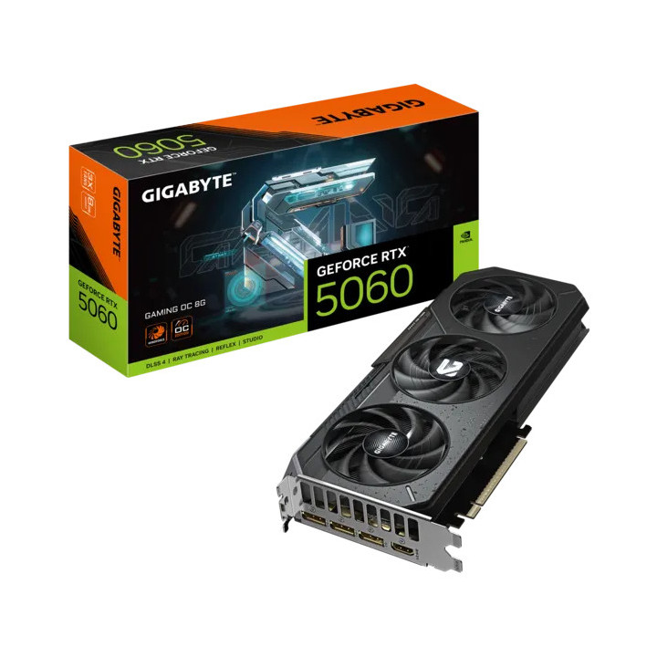 Видео карта Gigabyte Nvidia GeForce RTX 5060 Low Profile OC 8GB GDDR7, 128bit - GV-N5060OC-8GL - 1
