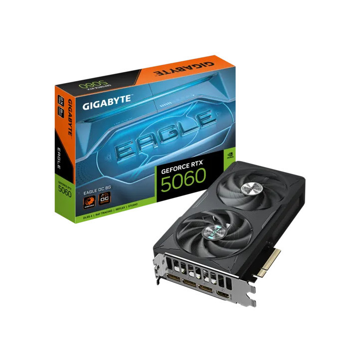 Видео карта Gigabyte GeForce RTX 5060 EAGLE OC 8GB GDDR7 - GV-N5060EAGLE OC-8GD - 1