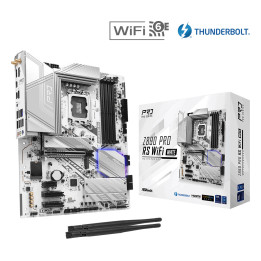 Дънна платка AsRock Z890 Pro RS WiFi White, ATX, LGA1851, DDR5 - 1