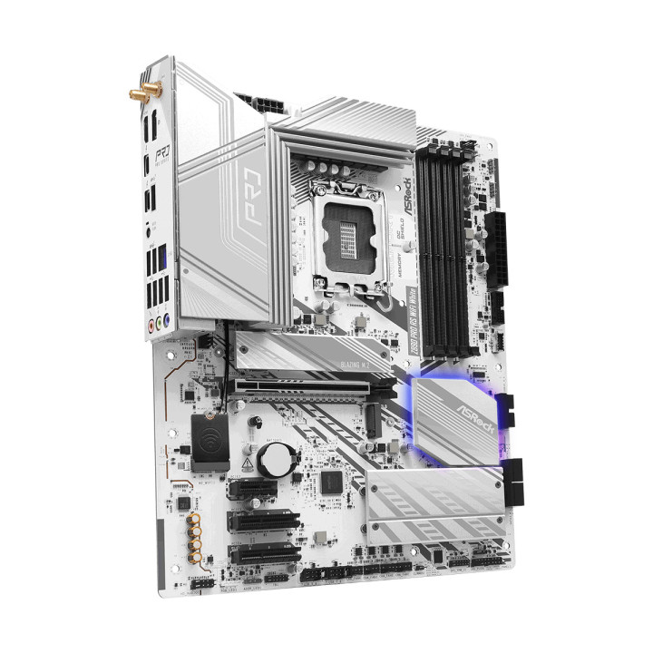 Дънна платка AsRock Z890 Pro RS WiFi White, ATX, LGA1851, DDR5 - 3