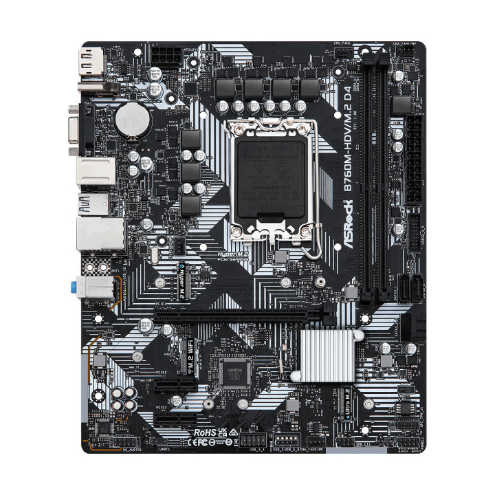 Дънна платка AsRock B760M-HDV M.2, LGA1700, DDR4, ATX - 2
