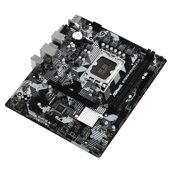Дънна платка AsRock B760M-HDV M.2, LGA1700, DDR4, ATX - 3