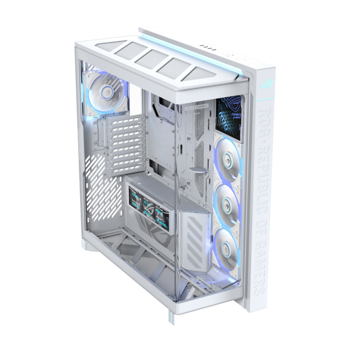 Кутия за компютър ASUS ROG Cronos, Mid-Tower E-ATX, бяла - 90DC00T3-B09030 - 2