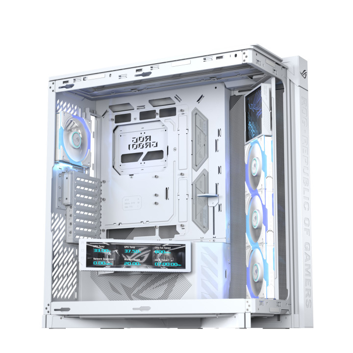 Кутия за компютър ASUS ROG Cronos, Mid-Tower E-ATX, бяла - 90DC00T3-B09030 - 6