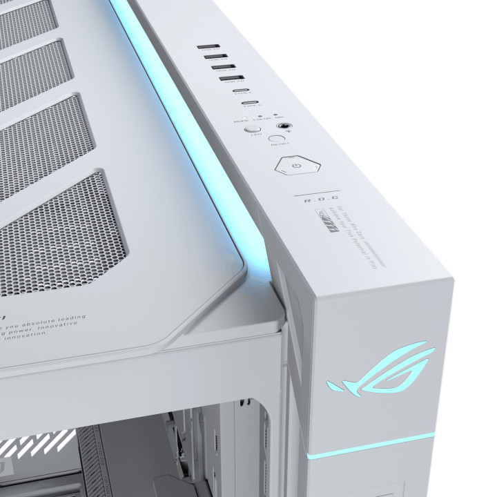Кутия за компютър ASUS ROG Cronos, Mid-Tower E-ATX, бяла - 90DC00T3-B09030 - 8
