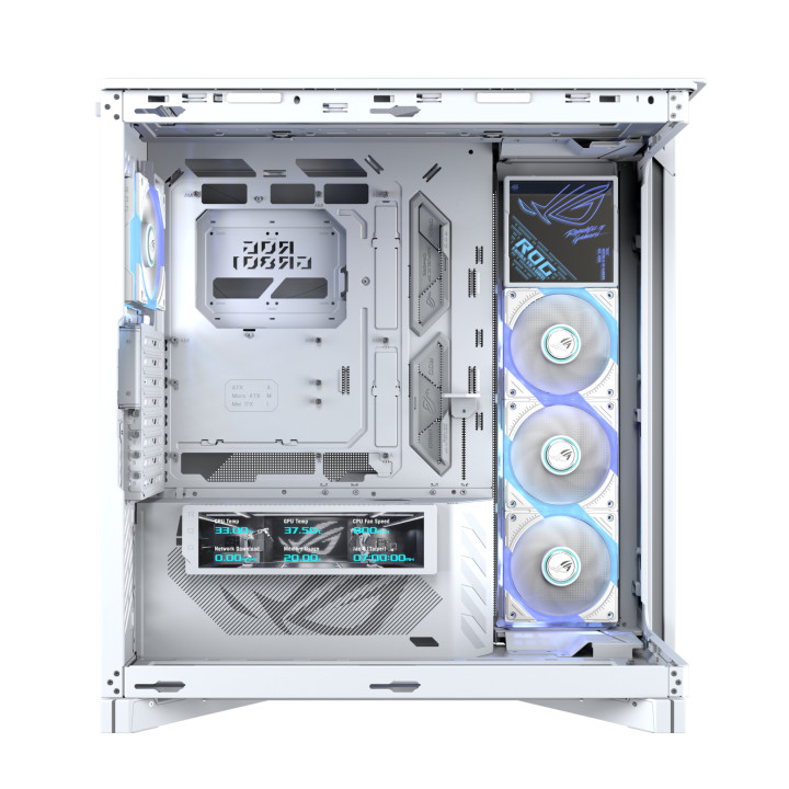 Кутия за компютър ASUS ROG Cronos, Mid-Tower E-ATX, бяла - 90DC00T3-B09030 - 10