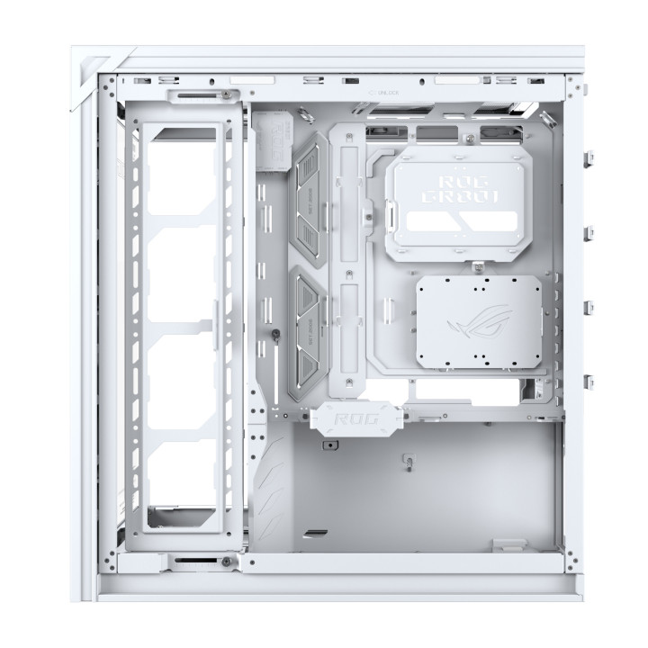 Кутия за компютър ASUS ROG Cronos, Mid-Tower E-ATX, бяла - 90DC00T3-B09030 - 12