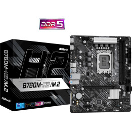 Дънна платка AsRock B760M-H2/M.2, DDR5, LGA1700 - 1