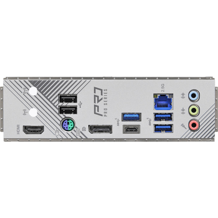 Дънна платка AsRock B760M Pro RS, LGA1700, DDR5, 1x PCIe 5.0, 3x Hyper M.2 PCIe Gen4x4 - 5