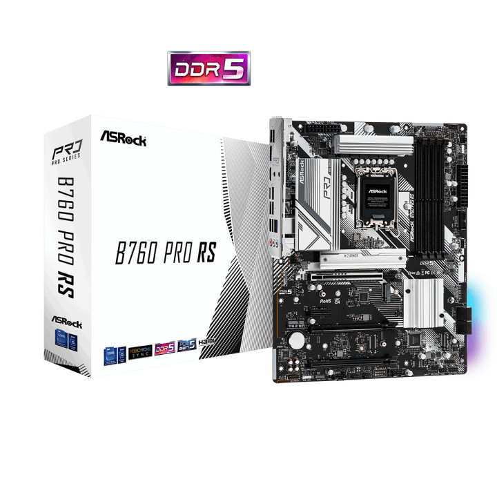 Дънна платка Asrock B760 PRO RS, LGA1700, 4xDDR5 - 90-MXBKS0-A0UAYZ - 1
