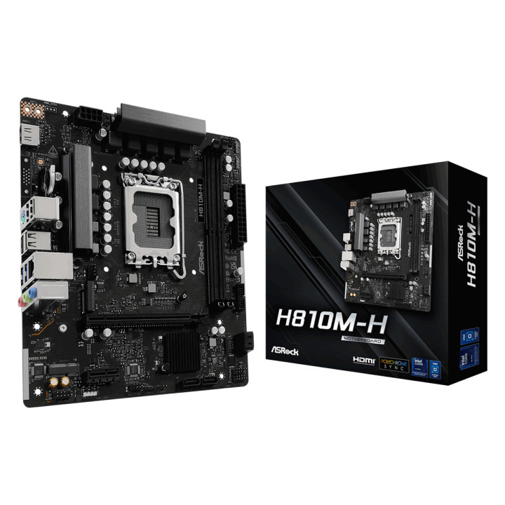 Дънна платка AsRock H810M-H, LGA 1851 - 1