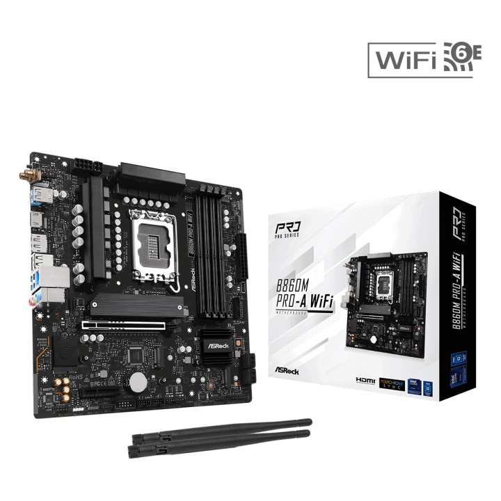 Дънна платка AsRock B860M PRO-A WIFI, LGA1851 - 1