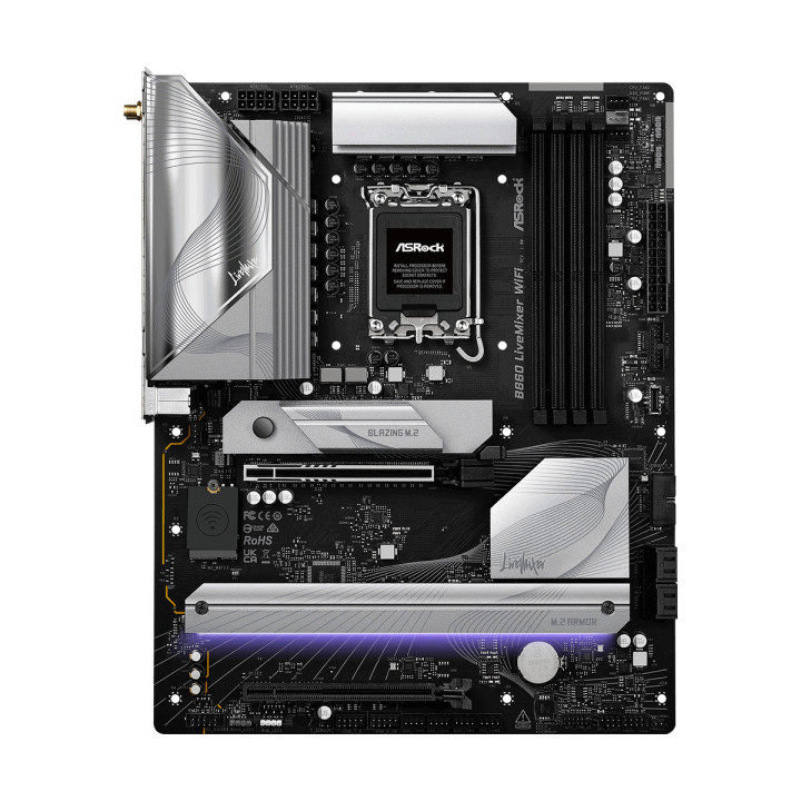 Дънна платка AsRock B860 LiveMixer WIFI 6E, LGA1851 - 2