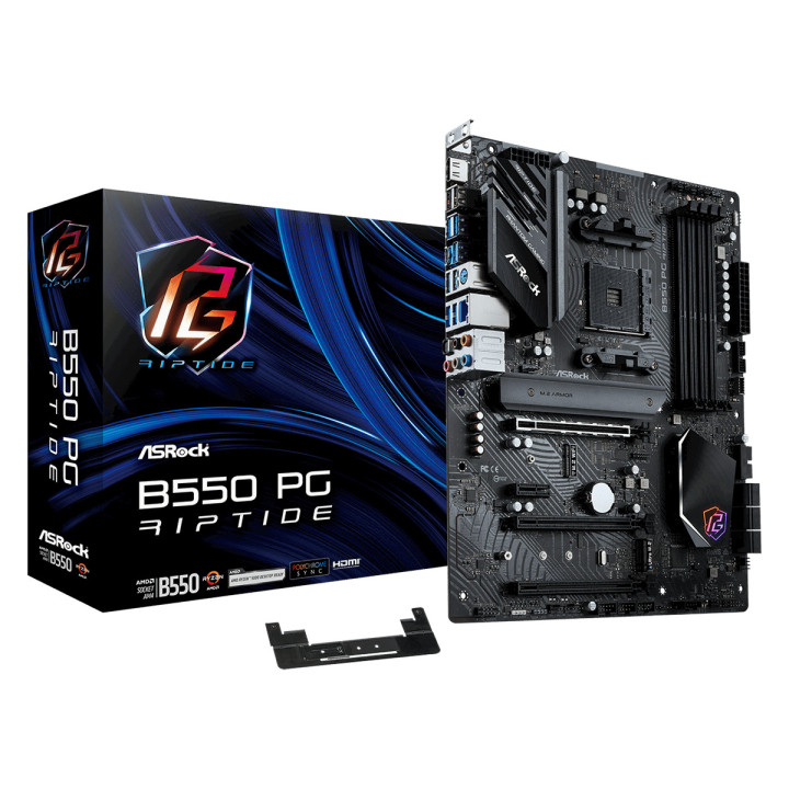 Дънна платка AsRock B550 Phantom Gaming  RIPTIDE, AM4, DDR4 - 1