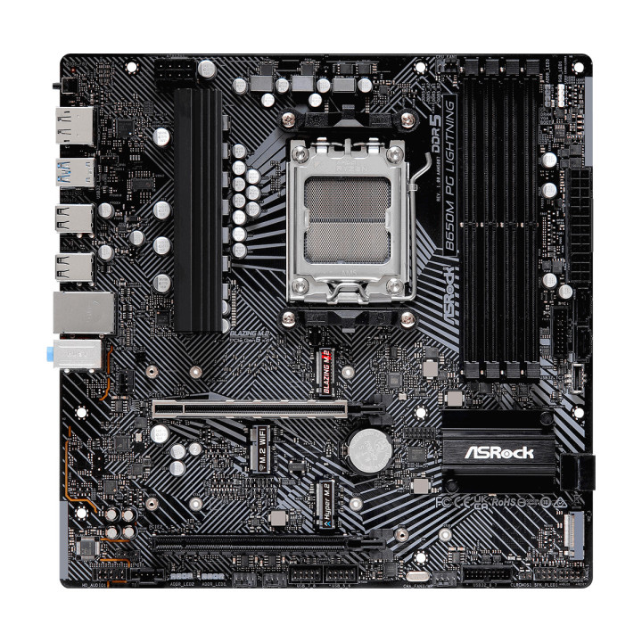 Дънна платка AsRock B650M Phantom Gaming Lightning, AM5, DDR5 - 90-MXBMV0-A0UAYZ - 3