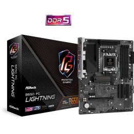 Дънна платка AsRock B650 PG Lightning, AM5, ATX, 4xDDR5 - 1