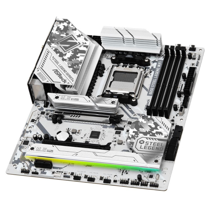 Дънна платка AsRock B650 Steel Legend, AM5, 4x DDR5, Wi-Fi 6E   BT - 5
