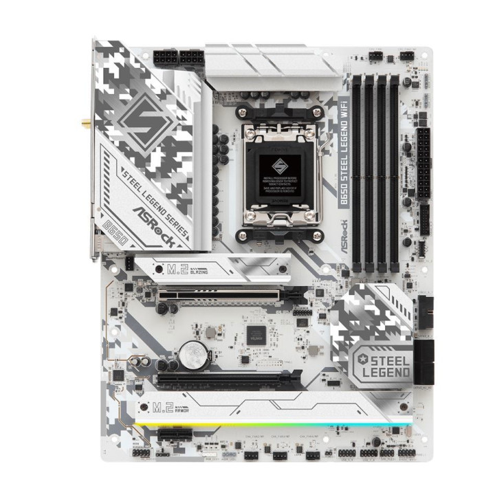 Дънна платка AsRock B650 Steel Legend, AM5, 4x DDR5, Wi-Fi 6E   BT - 6