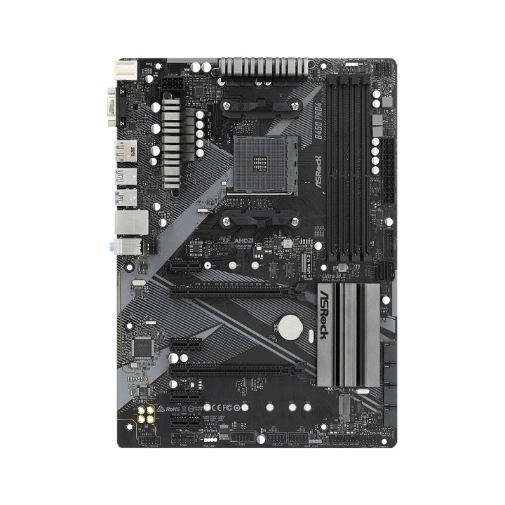 Дънна платка Asrock B450M PRO4, сокет AM4, mATX - 2