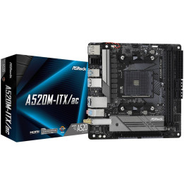 Дънна платка AsRock A520M-ITX/AC - 1