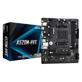 Дънна платка AsRock A520M-HVS - 1