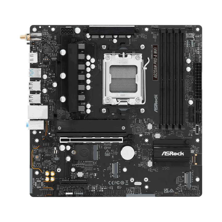 Дънна платка AsRock A620AM PRO-A WIFI, AM5 - 2