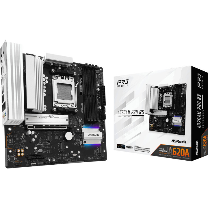 Дънна платка AsRock A620AM Pro RS, AM5, 4x DDR5 - 1