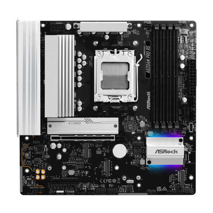 Дънна платка AsRock A620AM Pro RS, AM5, 4x DDR5 - 2