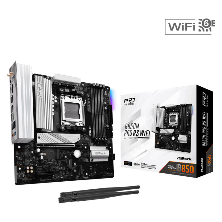 Дънна платка AsRock B850M Pro RS WIFI 6E, AM5 - 1