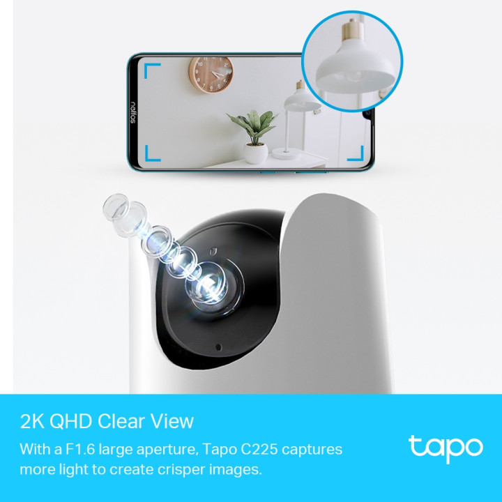 Мрежова камера TP-Link Tapo C225 Pan/Tilt с AI - 2
