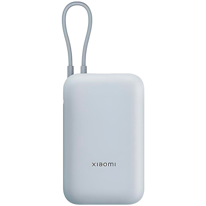 Външна батерия Xiaomi Power Bank, 10000mAh, USB-C кабел, 22.5W, Ice Blue - BHR9073GL - 1