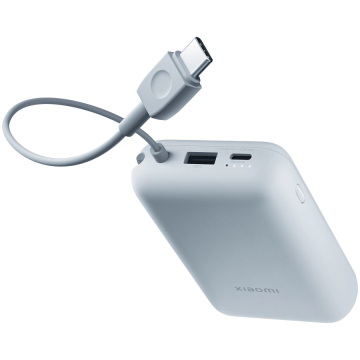 Външна батерия Xiaomi Power Bank, 10000mAh, USB-C кабел, 22.5W, Ice Blue - BHR9073GL - 4