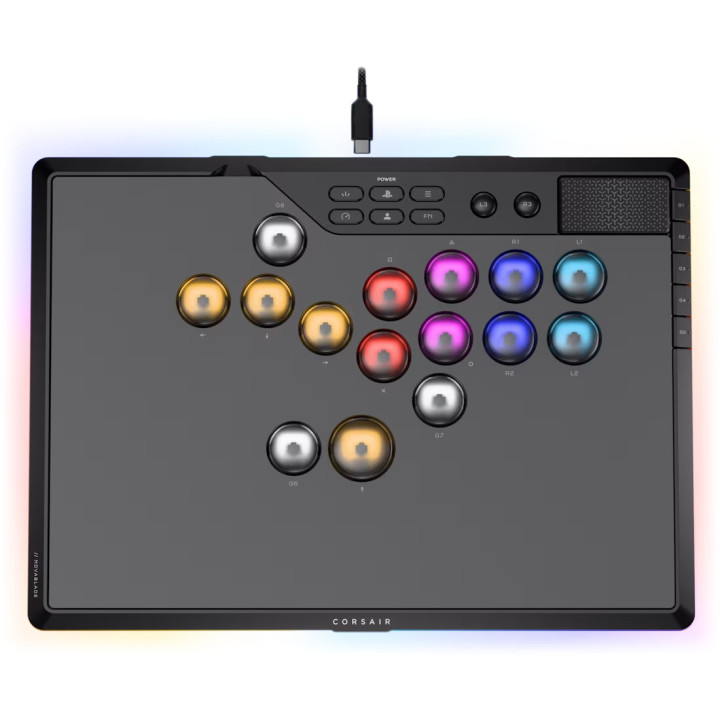 Геймърски контролер CORSAIR Novablade Pro Wireless Hall Effect Leverless, RGB LED, MGX v2, Black - CH-963B01G-WW - 1
