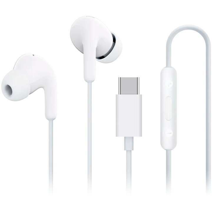 Слушалки Xiaomi Type-C Earphones, In-Ear, USB Type-C, Микрофон, IP54, Бели - BHR8931GL - 1