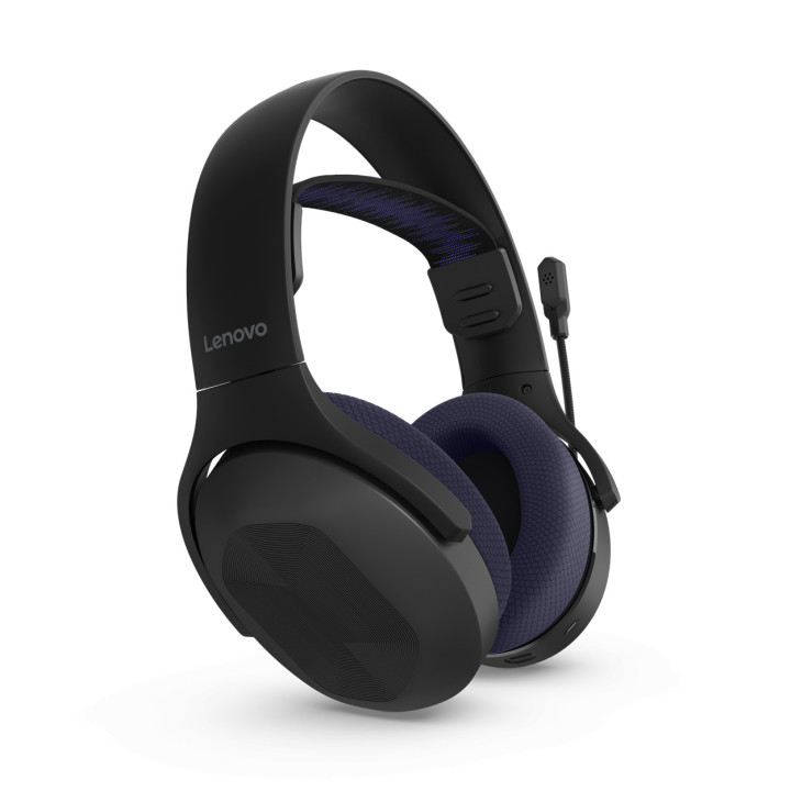 Безжични геймърски слушалки Lenovo Legion H410, Bluetooth & 2.4GHz, 40mm драйвери, до 52ч автономност - GXD1R34013 - 2