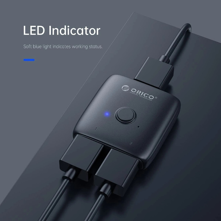 HDMI сплитер Orico HS2-A1, 2-Port Bi-Direction, 4K@60Hz, 18Gb/s - HS2-A1-BK-EP - 5