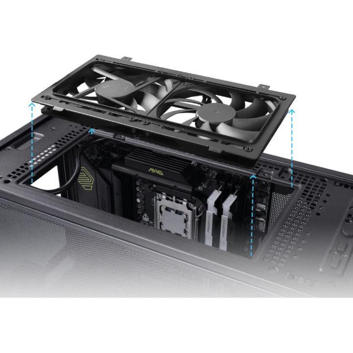 Кутия за компютър Lian Li DAN Cases B4 Mesh, Mini Tower, mATX/Mini-ITX, Черна - G99.B4X.00 - 11