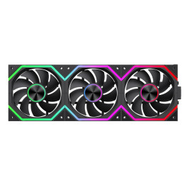 Комплект вентилатори Gamemax Fan Pack 3-in-1, 3x120mm A-RGB Daisy-Chain - 9501-0201R0041 - 1