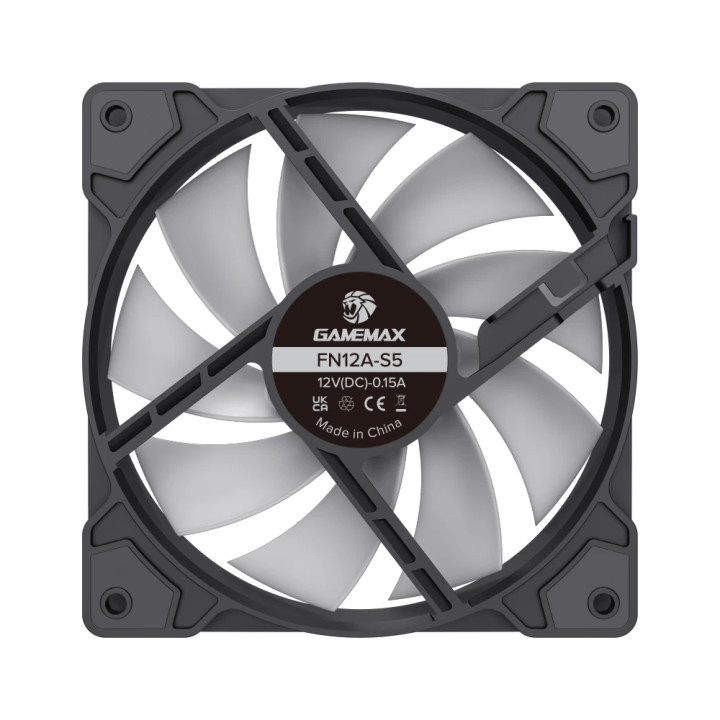 Вентилатор Gamemax FN12A-S5, 120mm ARGB PWM - 9501-0101R0055 - 8
