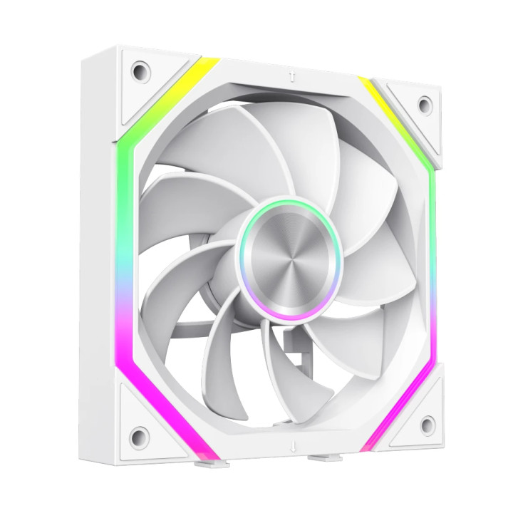 Комплект вентилатори Gamemax FN12A-N2 WL-RW, 3x120mm PWM A-RGB Reverse Blade, бял - 9501-0201R0044 - 5