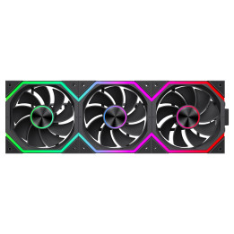 Комплект вентилатори Gamemax FN12A-N2, 3x120mm PWM A-RGB Reverse Blade - 9501-0201R0043 - 1