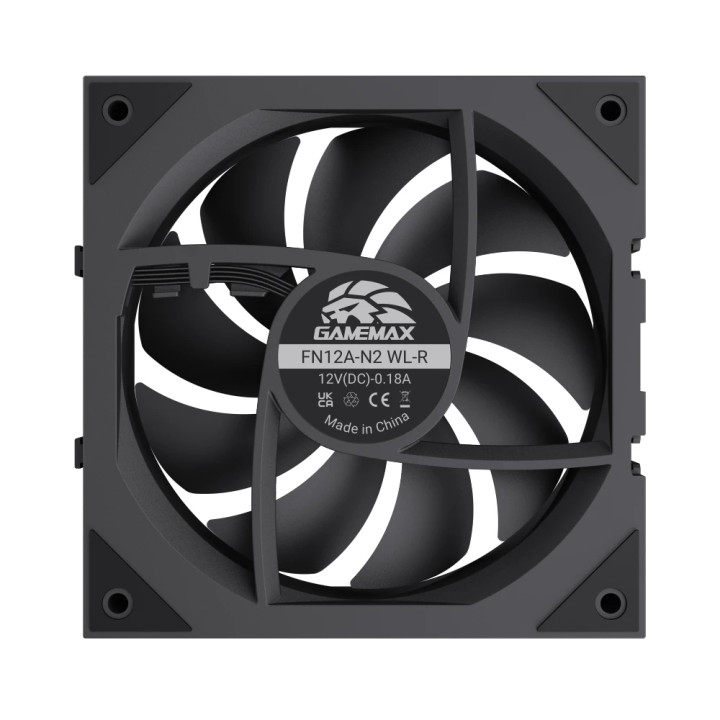 Комплект вентилатори Gamemax FN12A-N2, 3x120mm PWM A-RGB Reverse Blade - 9501-0201R0043 - 11