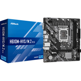 Дънна платка AsRock H610M-HVS/M.2 R2.0, LGA1700 - 1